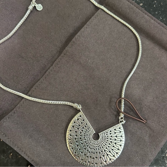 John hardy classic chain radial station pendent necklace sterling silver 925 - Picture 4 of 8